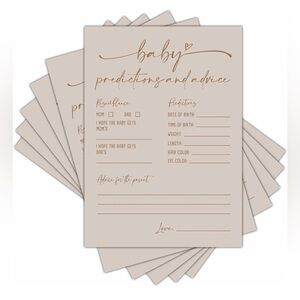 Baby prediction cards